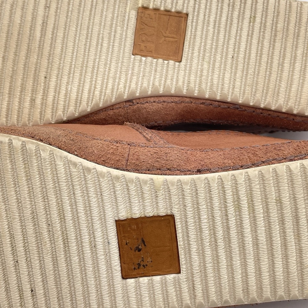 FRYE Dean‎ Artisan Shoes Women's 6.5 Brown Soft Leather Slip-On Flats Bohemian - Picture 11 of 12